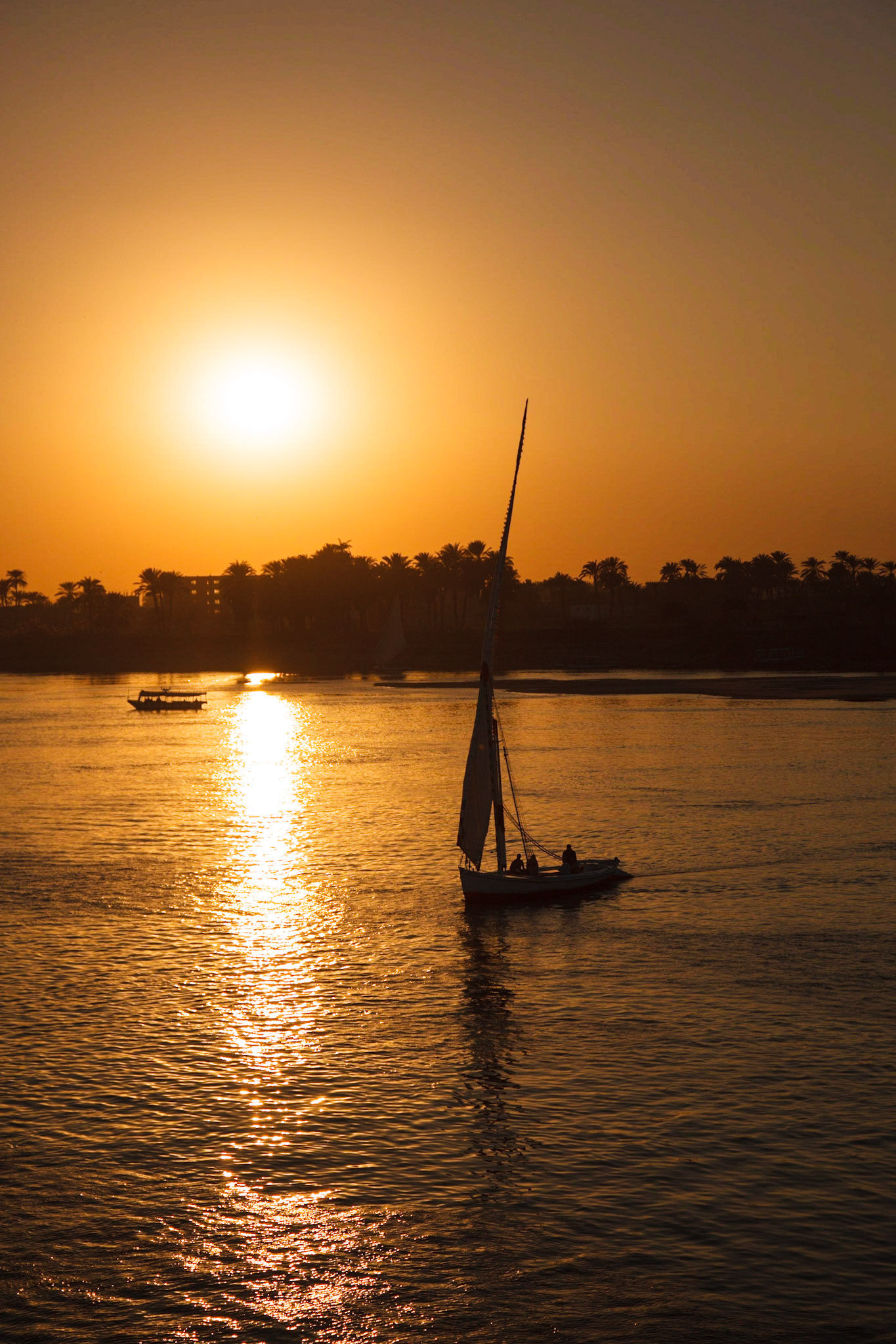 The Nile At Sunset