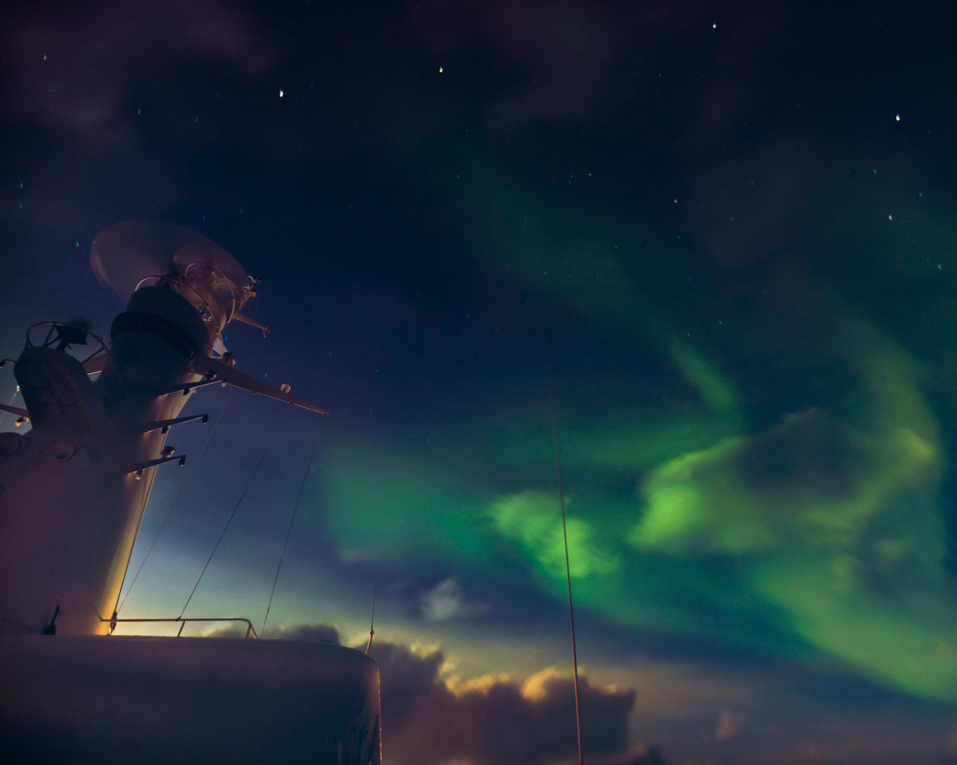 Northern Lights From The MV Discovery