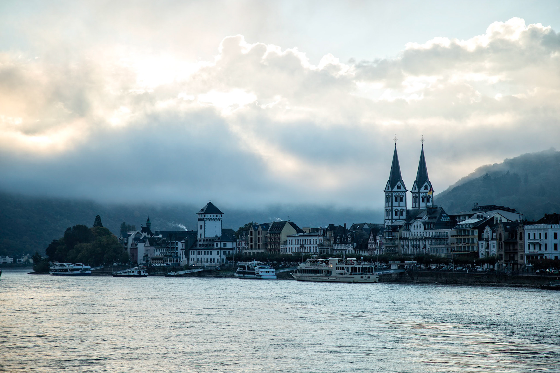 A Picturesque View Of Boppard, Germany From The River