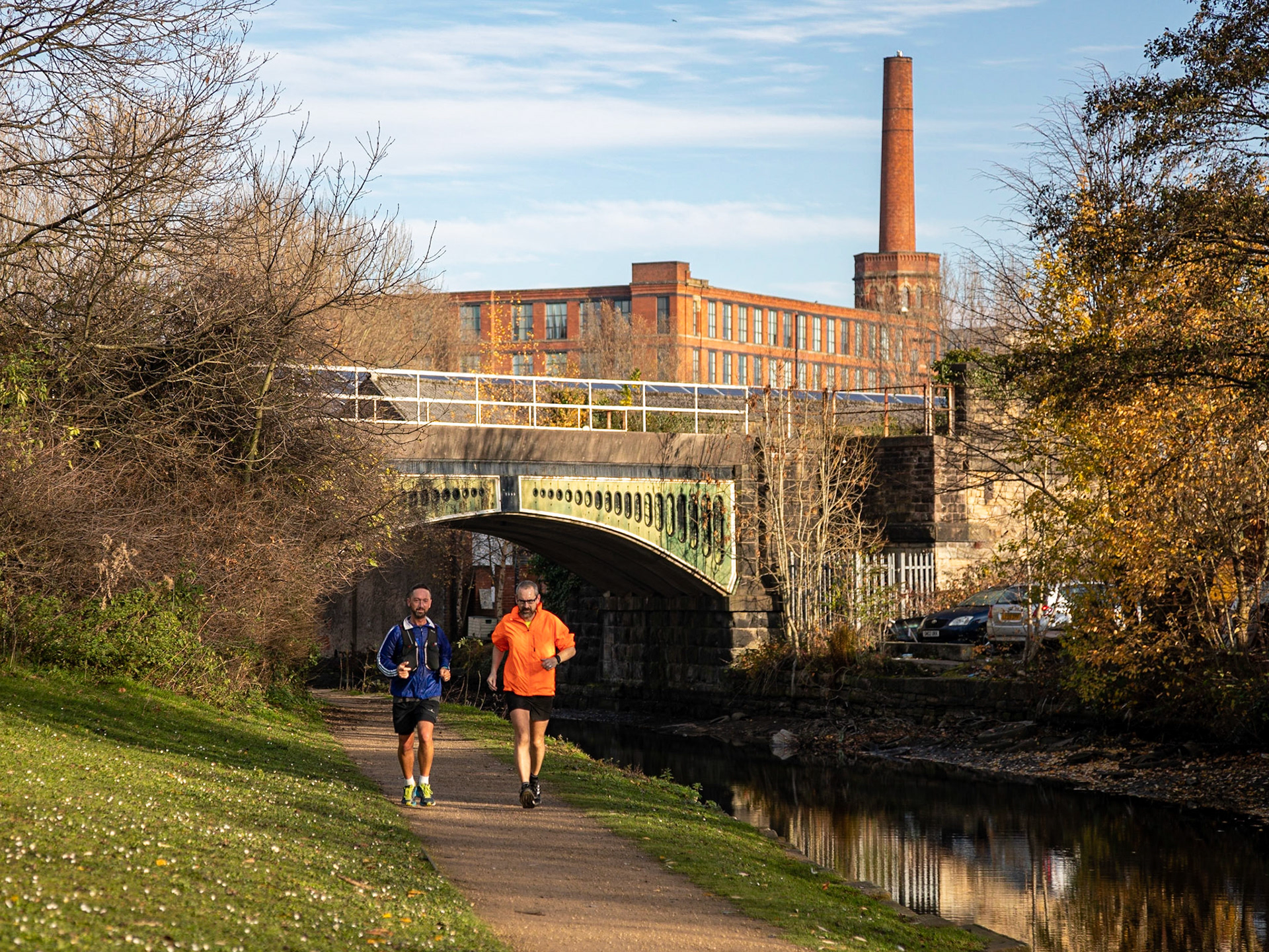 Running Along The Towpath At Portland Basin