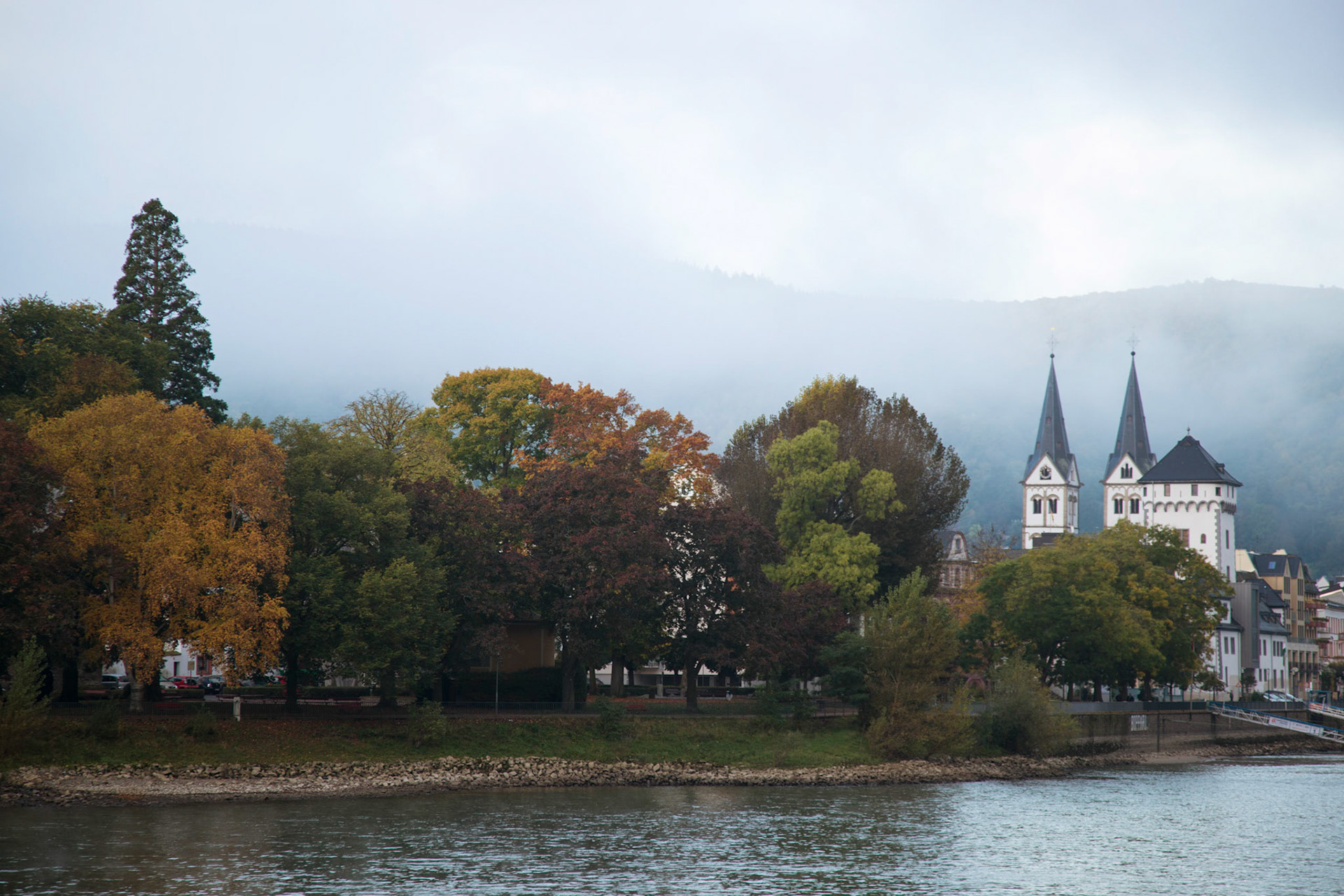 A Picturesque View Of Boppard, Germany From The River