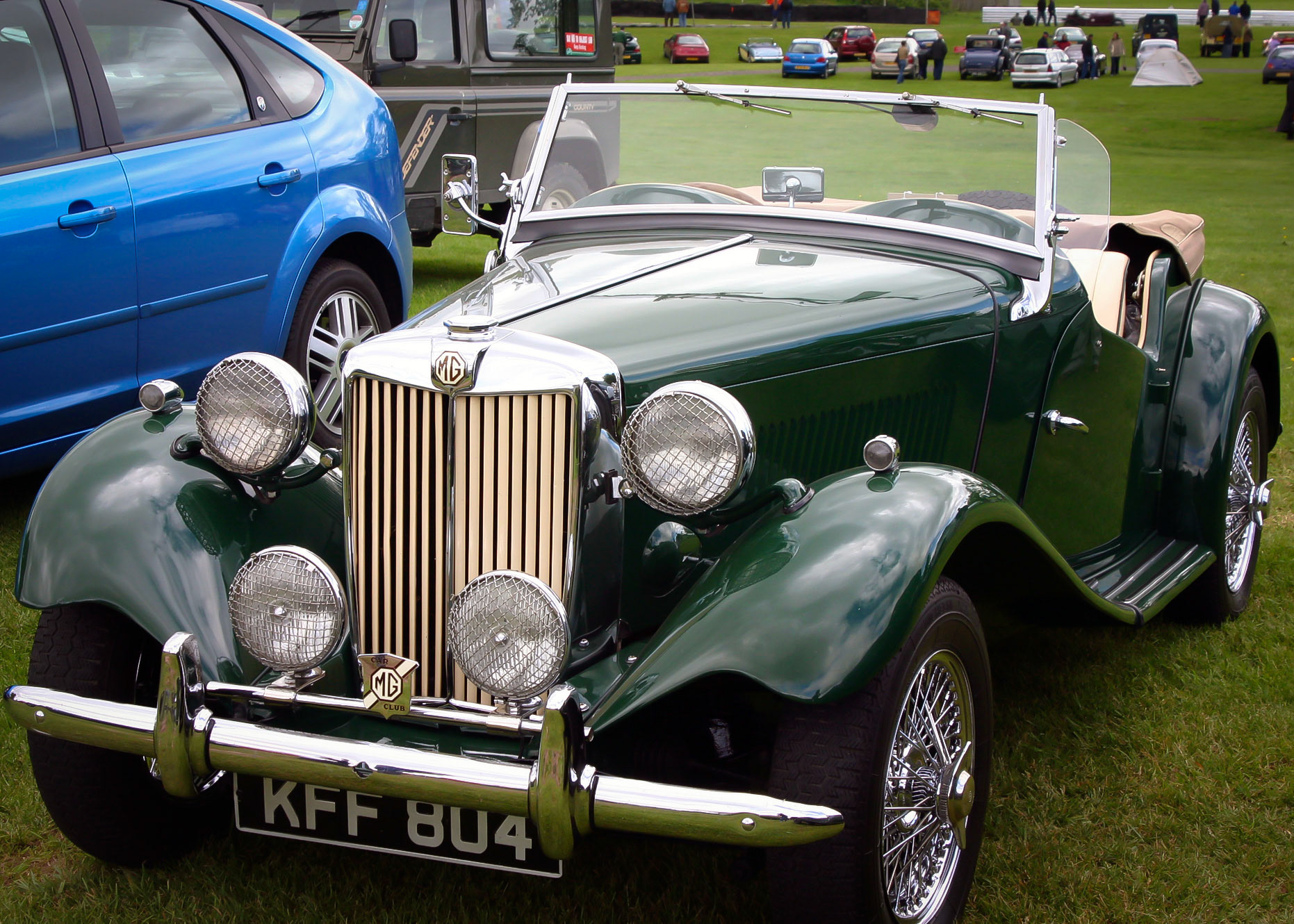 Vintage MG at Oulton Park, 2005.  I think this is a Mid 1930's MG SA COUPE - but I'm not an expert and I'm open to correction.