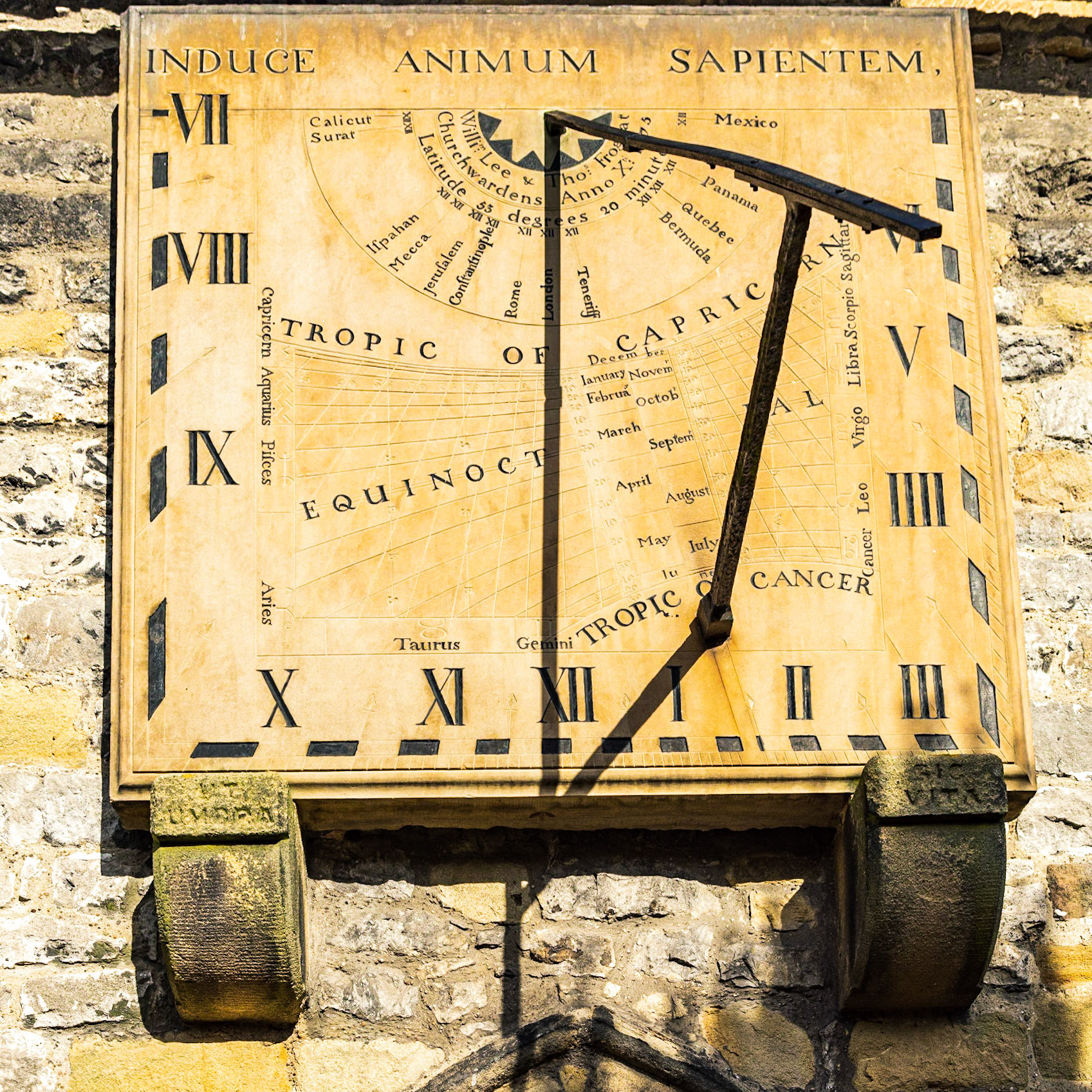 Sundial at Eyam Church