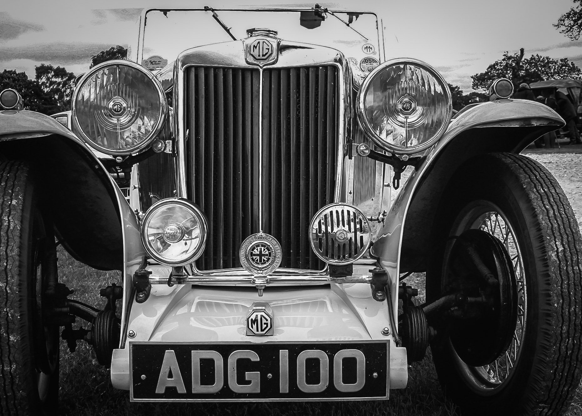 Vintage MG at Oulton Park, 2005.  I think this is a Mid 1930's MG SA COUPE - but I'm not an expert and I'm open to correction.