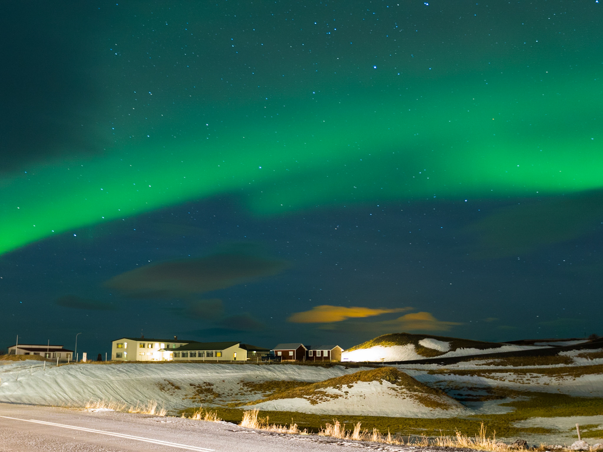 Northern Lights Over Myvatn