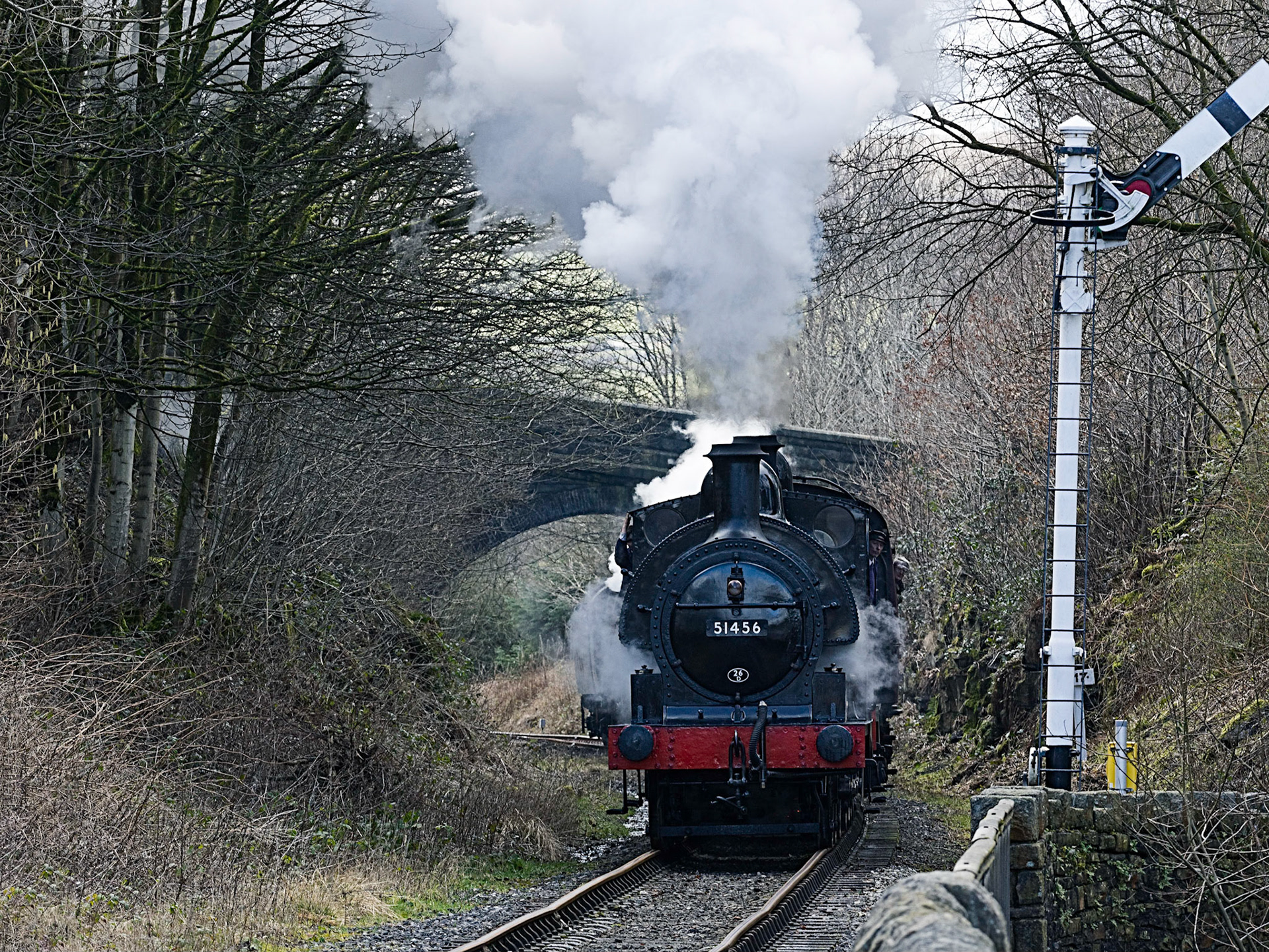 Built by Beyer Peacock in Manchester, the former Lancashire and Yorkshire railway class 23 number 752 was one of 230 such locomotives which were a common sight in Rochdale, Castleton and Heywood until the mid-1950s.Number 752 survived because it was sold to a colliery in the 1930s and was eventually donated by the National Coal Board for preservation in 1968. It ran for some time on the Keighley and Worth Valley Railway in the early 1980s but now is based on the East Lancashire Railway and has recently been rebuilt, and renumbered 51456.