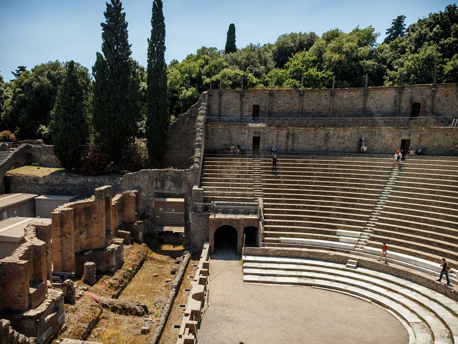 The Amphitheatre At Pompeii Is Still Used For Events.  Pink Floyd Played Here Once.