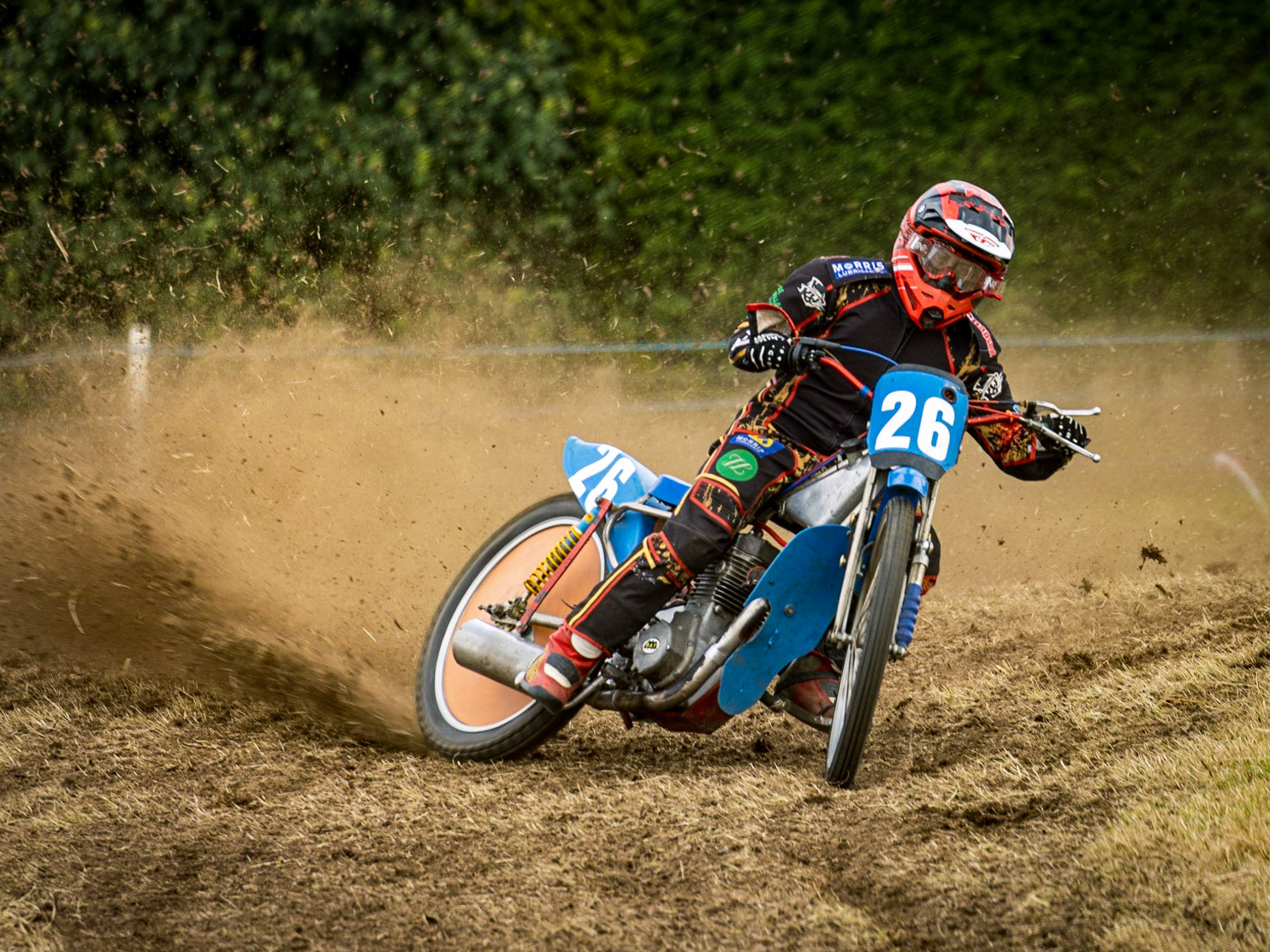 Luke Harris on the Dula 350cc