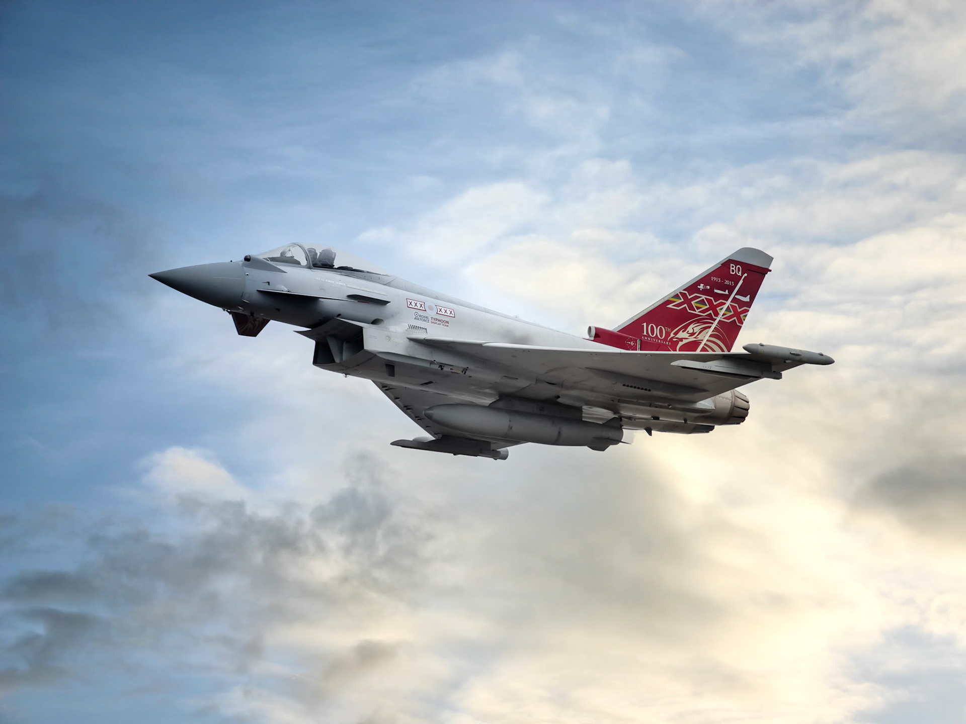 The Eurofighter Typhoon is a twin-engine, canard-delta wing, multirole fighter.  The aircraft was developed as a multinational collaborative effort between the UK, Germany, France, Italy and Spain. Because of disagreements over design authority and operational requirements, France left the consortium to develop the Dassault Rafale independently instead.  The name of the aircraft, Typhoon, was formally adopted in September 1998; the first production contracts were signed that same year.