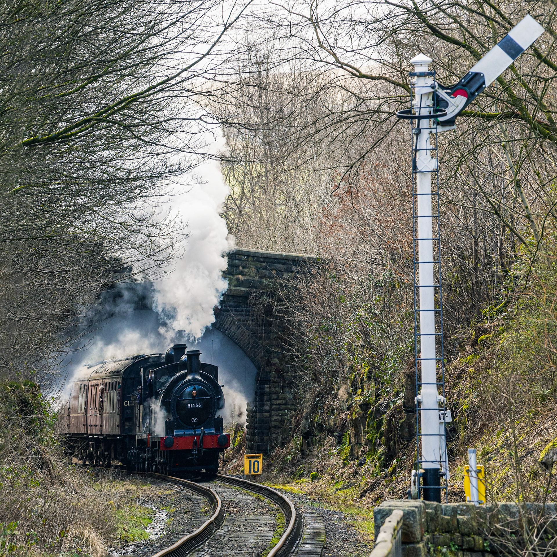 Built by Beyer Peacock in Manchester, the former Lancashire and Yorkshire railway class 23 number 752 was one of 230 such locomotives which were a common sight in Rochdale, Castleton and Heywood until the mid-1950s.Number 752 survived because it was sold to a colliery in the 1930s and was eventually donated by the National Coal Board for preservation in 1968. It ran for some time on the Keighley and Worth Valley Railway in the early 1980s but now is based on the East Lancashire Railway and has recently been rebuilt, and renumbered 51456.