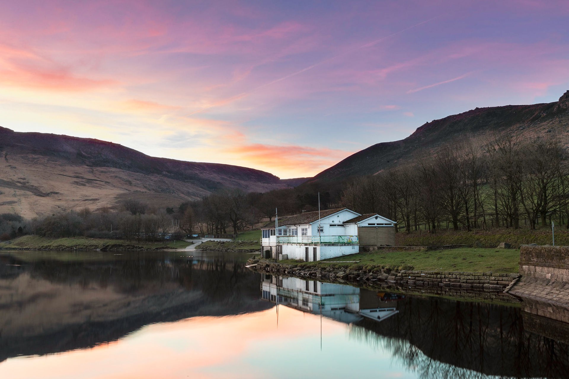 Dovestones Reservoir At Sunrise