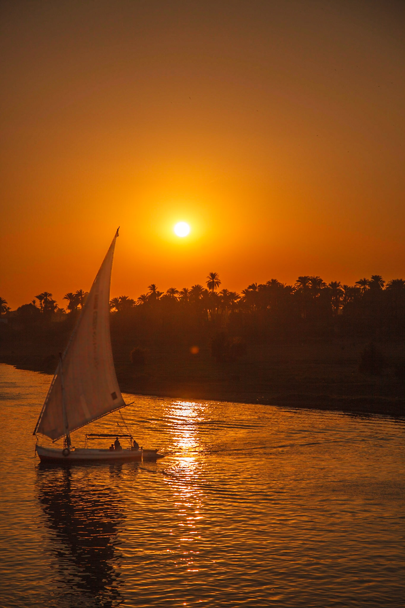 The Nile At Sunset