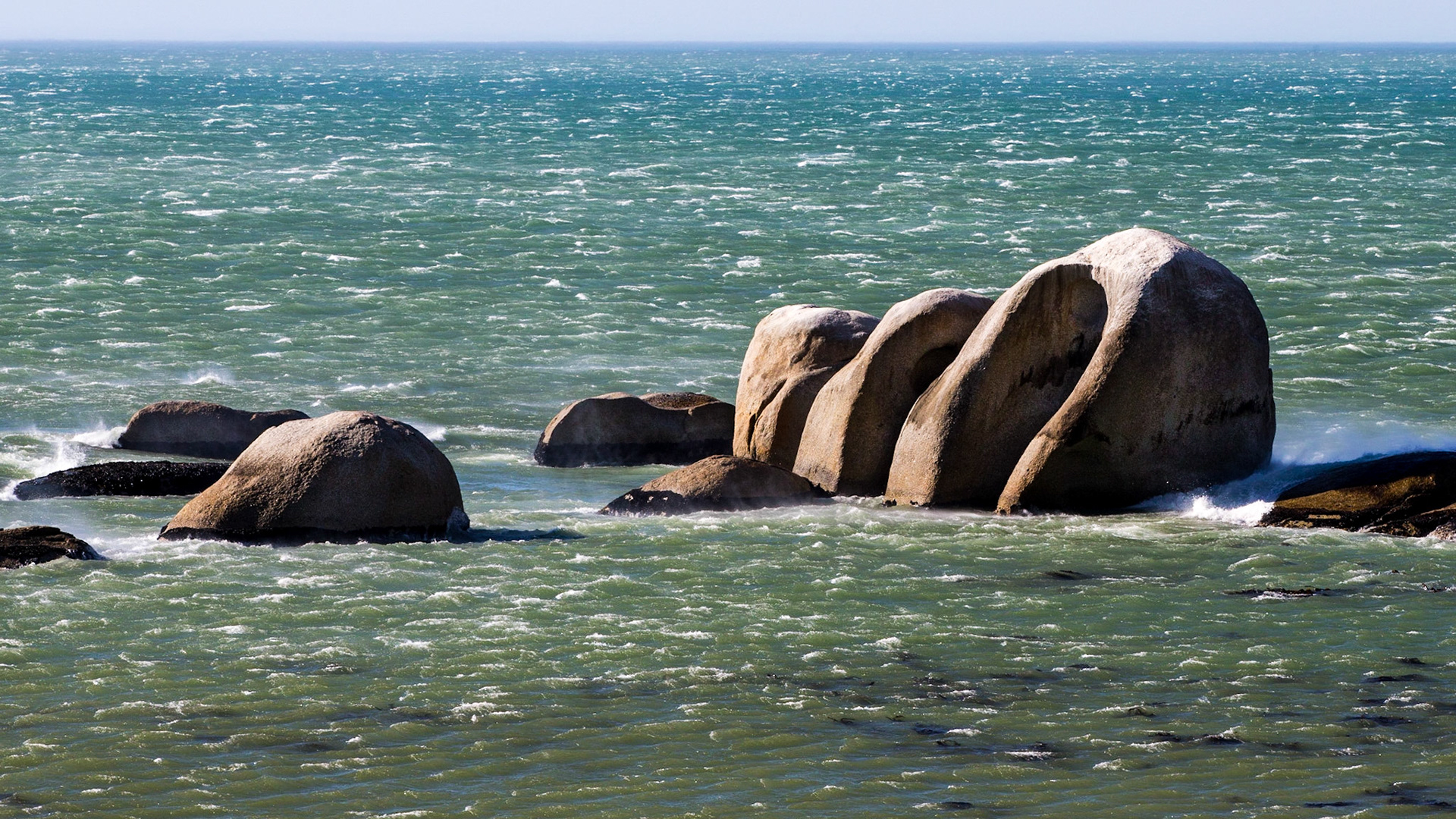 Weather Worn Rocks At Sea Point, Cape Town