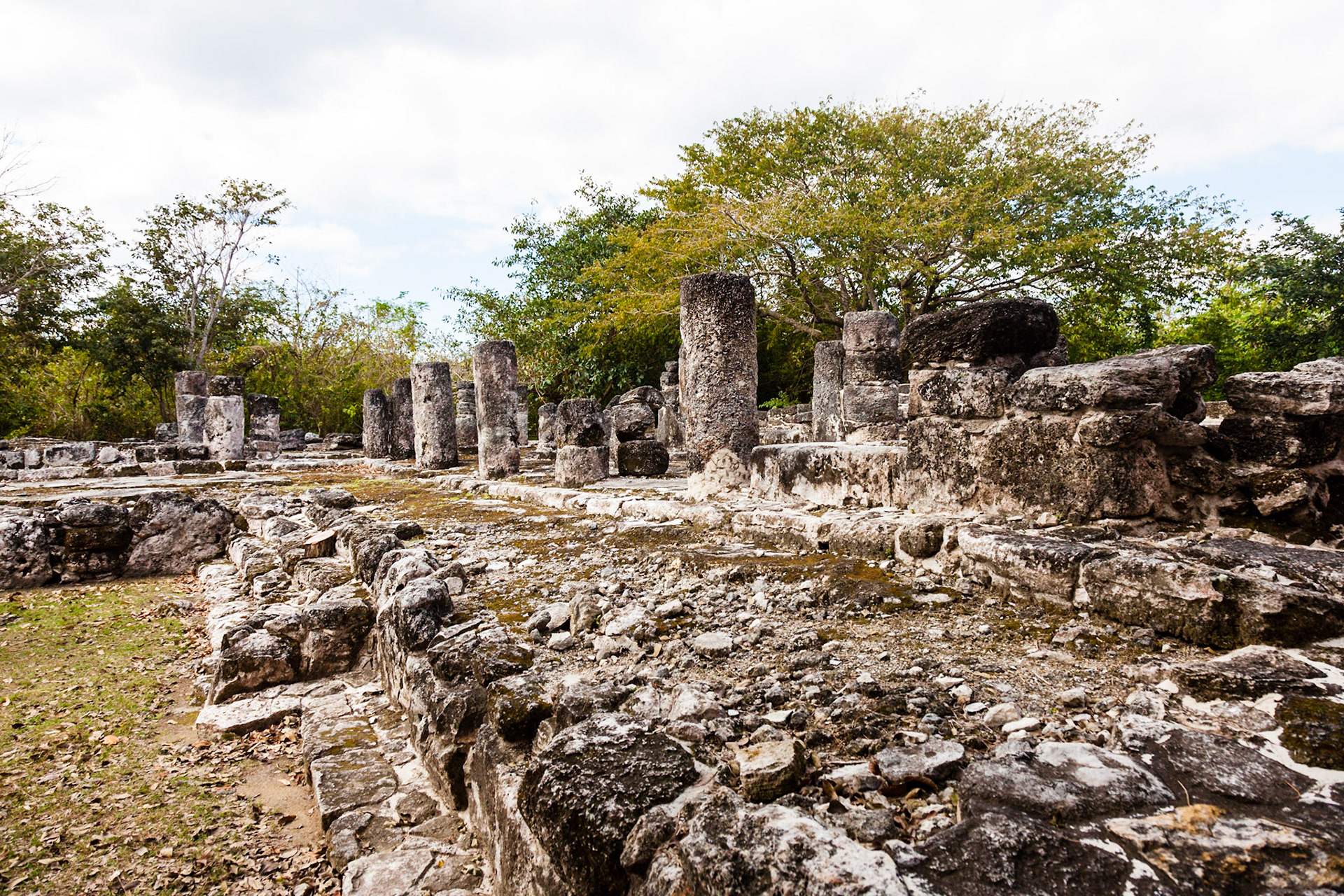 San Gervasio is an archaeological site of the pre-Columbian Maya civilization, located in the northern third of the island of Cozumel off the northeastern coast of the Yucatán Peninsula, in what is now the Mexican state of Quintana Roo. San Gervasio's pre-Hispanic name was Tantun Cuzamil, Mayan for Flat Rock in the place of the Swallows.