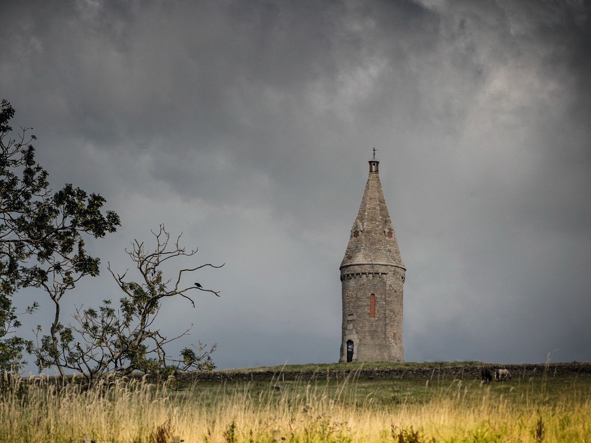 Stormy Skies Over Hartshead Pike
