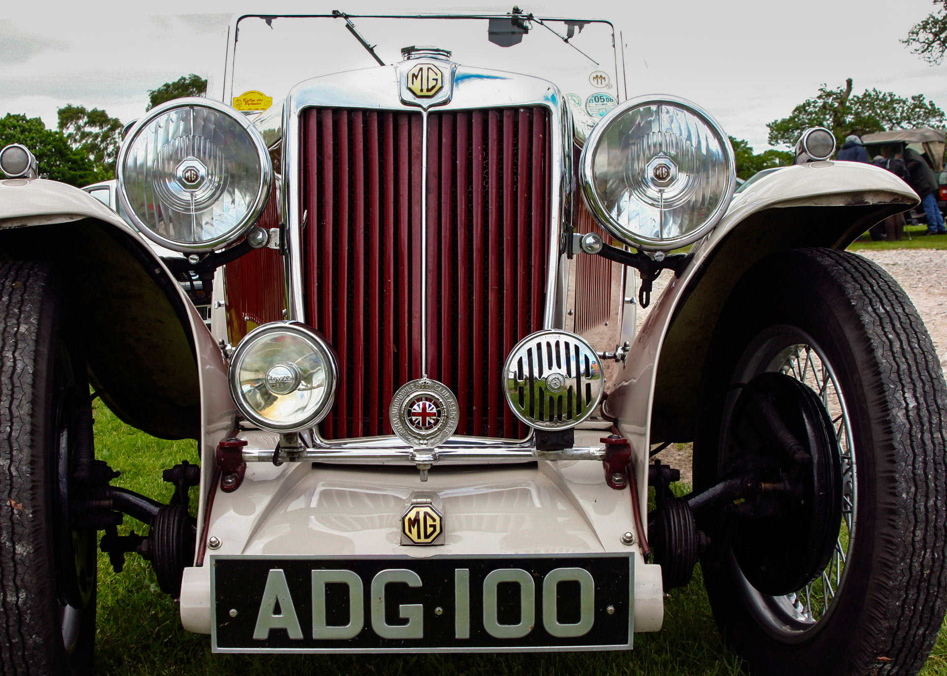 Vintage MG at Oulton Park, 2005.  I think this is a Mid 1930's MG SA COUPE - but I'm not an expert and I'm open to correction.