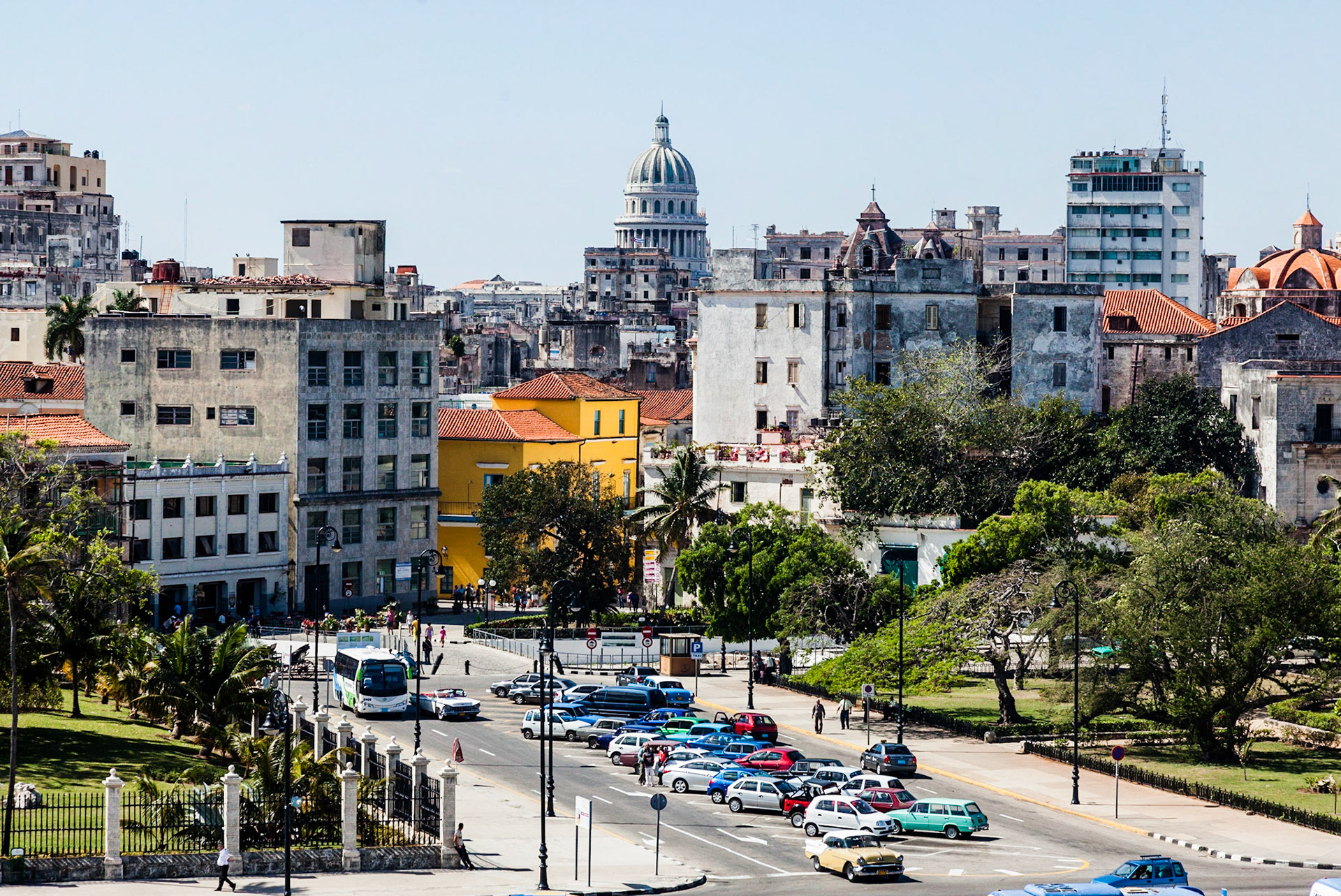 Havana, Cuba’s colourful capital, is known for the Spanish colonial architecture of its 16th-century Old Havana core, including Castillo de la Real fort, now a maritime museum, and the pre-revolutionary Capitolio. 1950s American-made cars line the city’s streets and rumba groups play in the painted alley Callejón de Hamel. Salsa emanates from clubs and cabaret is still performed at the famed Tropicana.