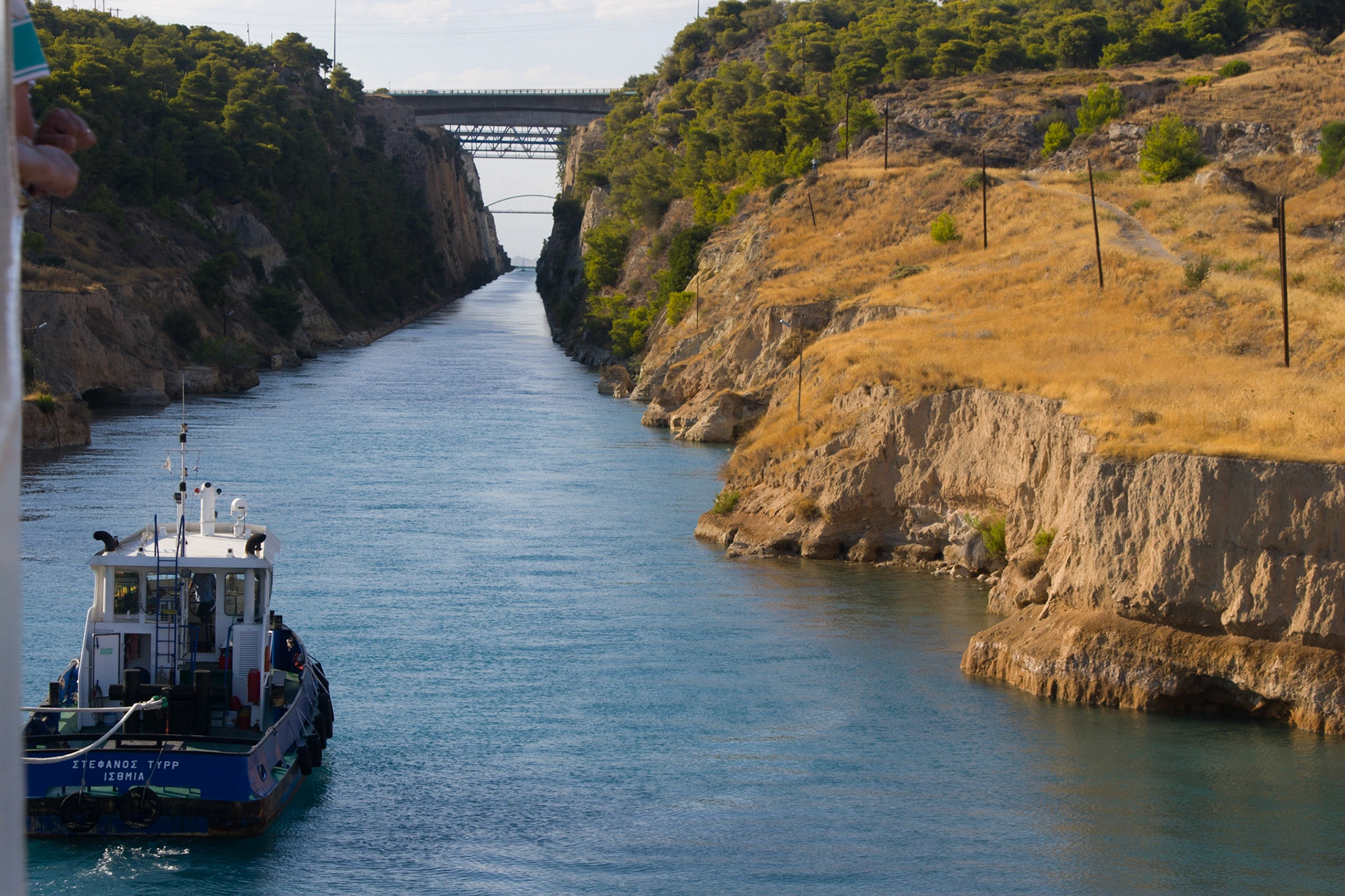 Entering The Corinth Canal, Greece