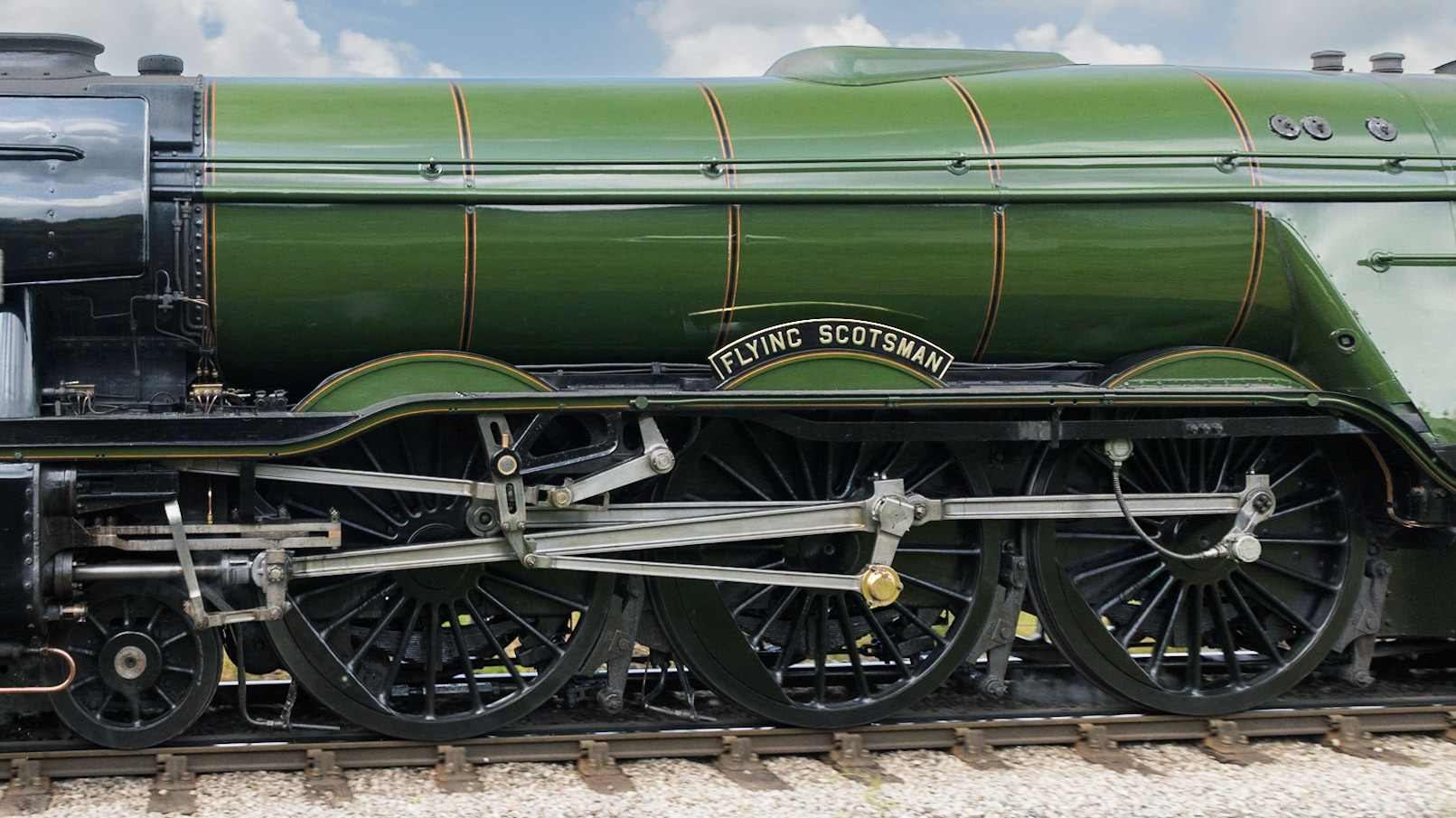 The Wheels And Linkage Of The Flying Scotsman