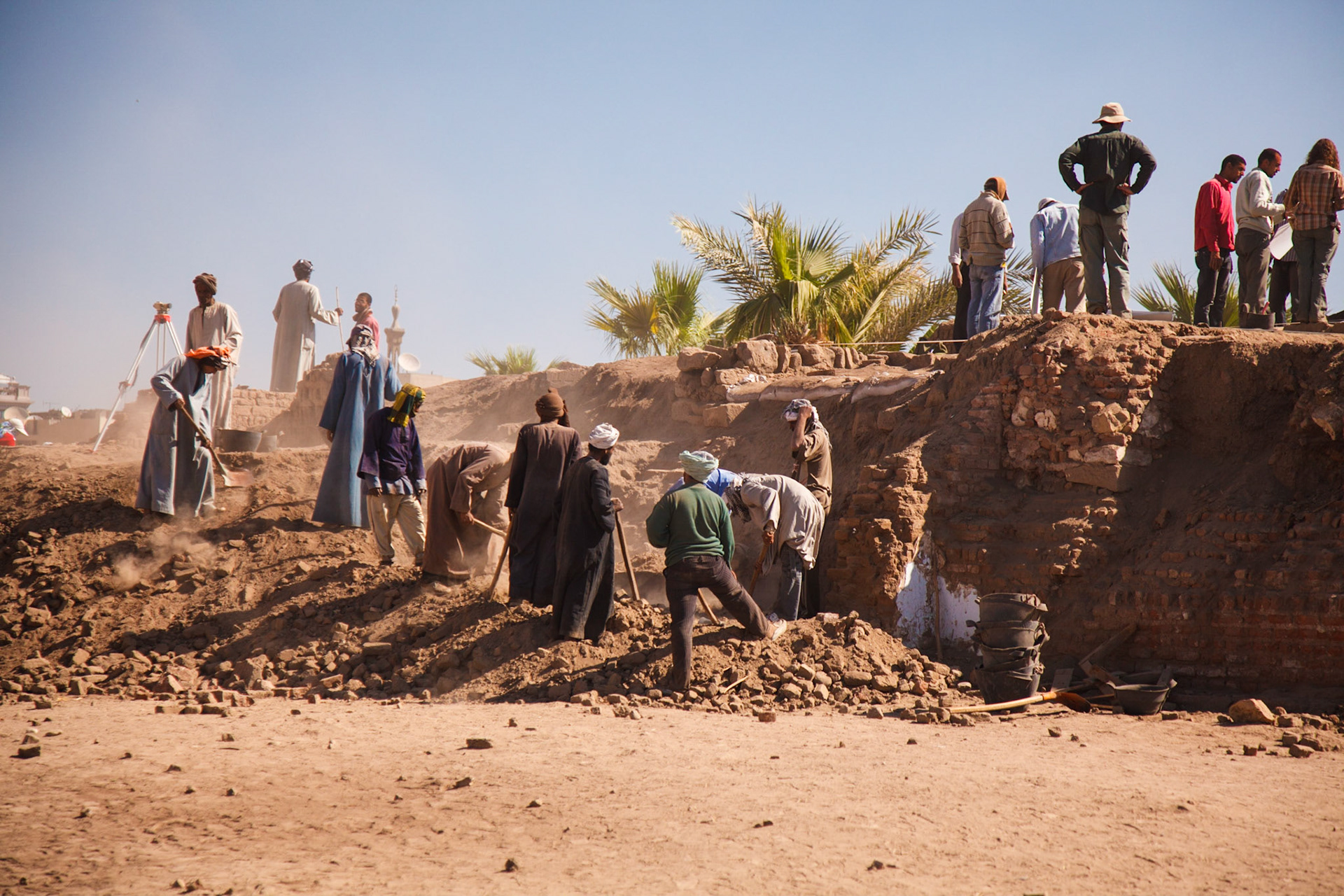 Archeological Dig At Luxor Temple