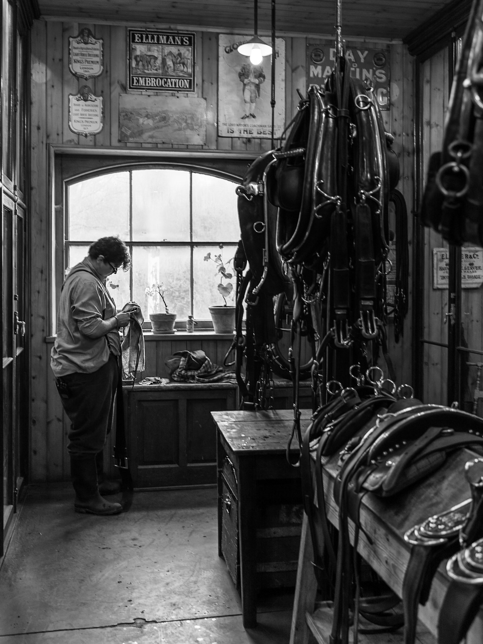 The Ostler in the stables at Beamish