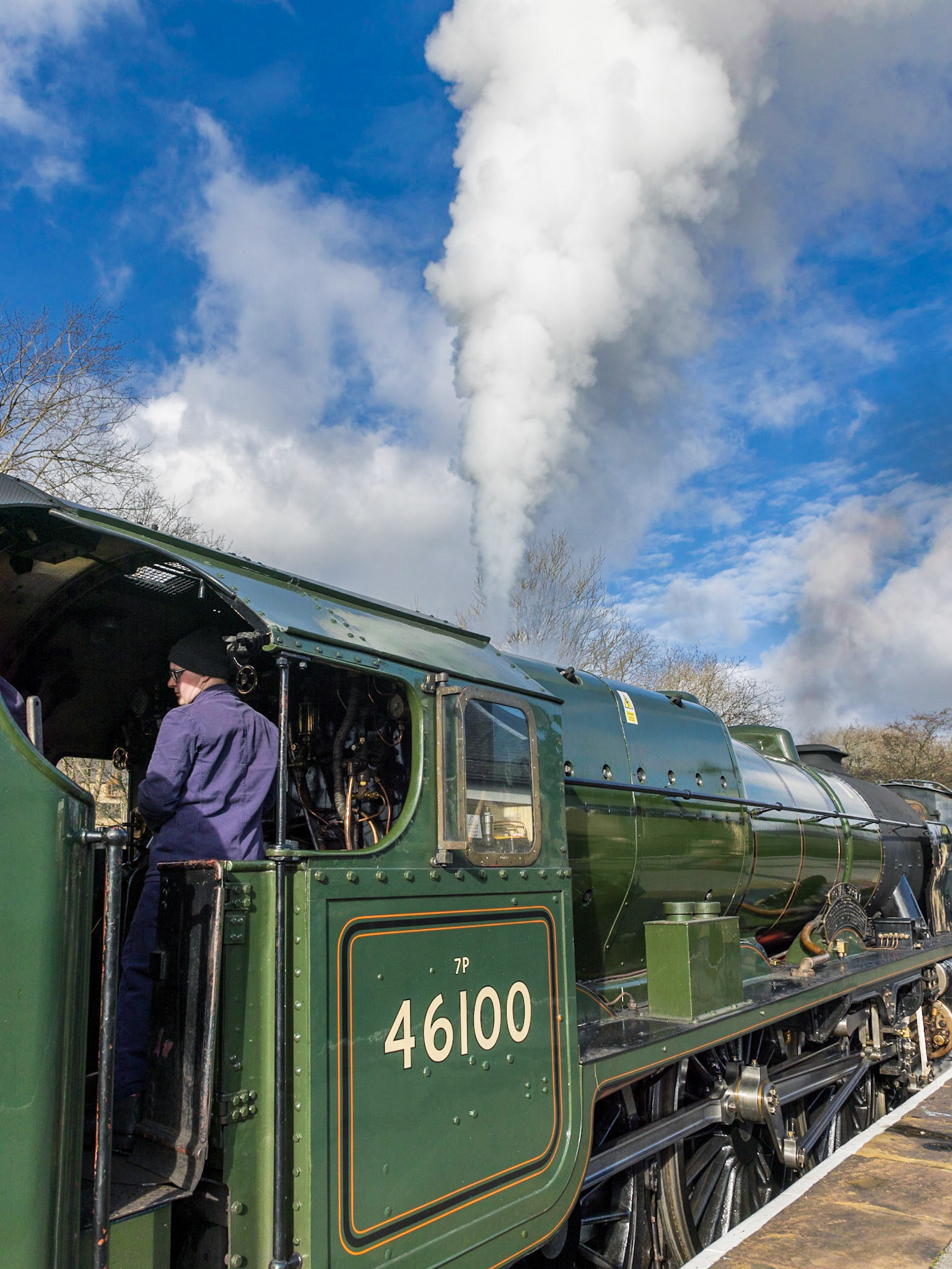 The Royal Scot 46100 Blowing Off Steam