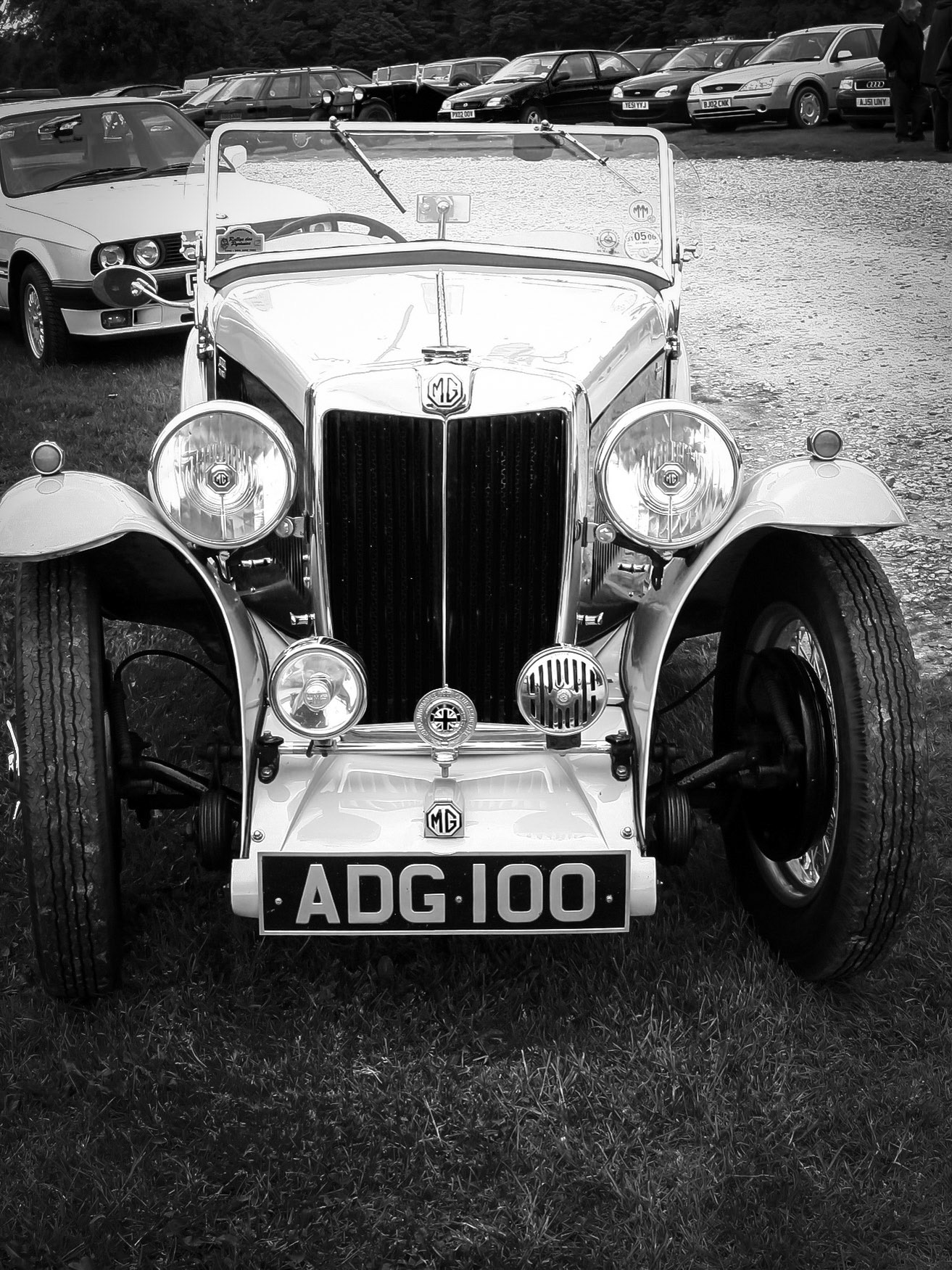 Vintage MG at Oulton Park, 2005.  I think this is a Mid 1930's MG SA COUPE - but I'm not an expert and I'm open to correction.