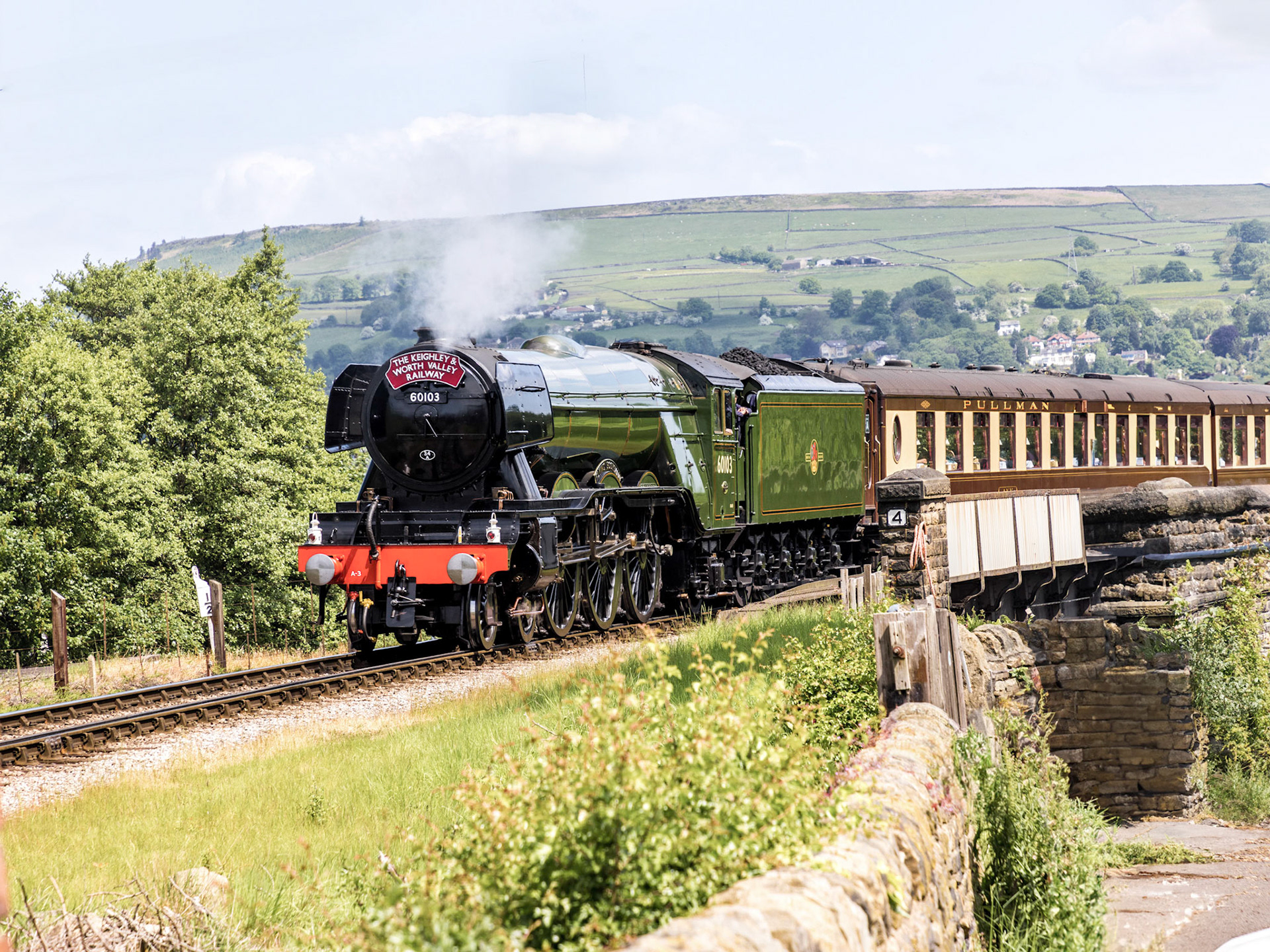 The Flying Scotsman On The Keighley And Worth Valley Railway