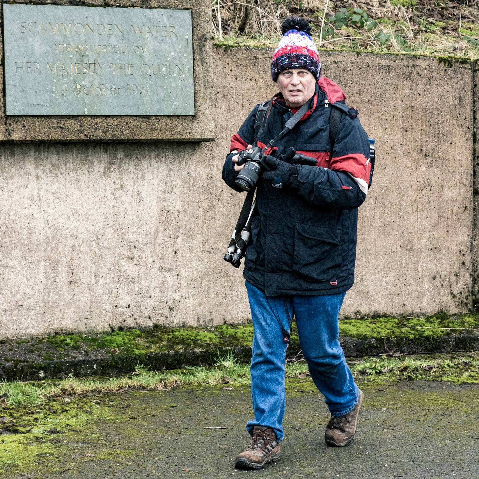 My Friend Rob At Scammonden Dam