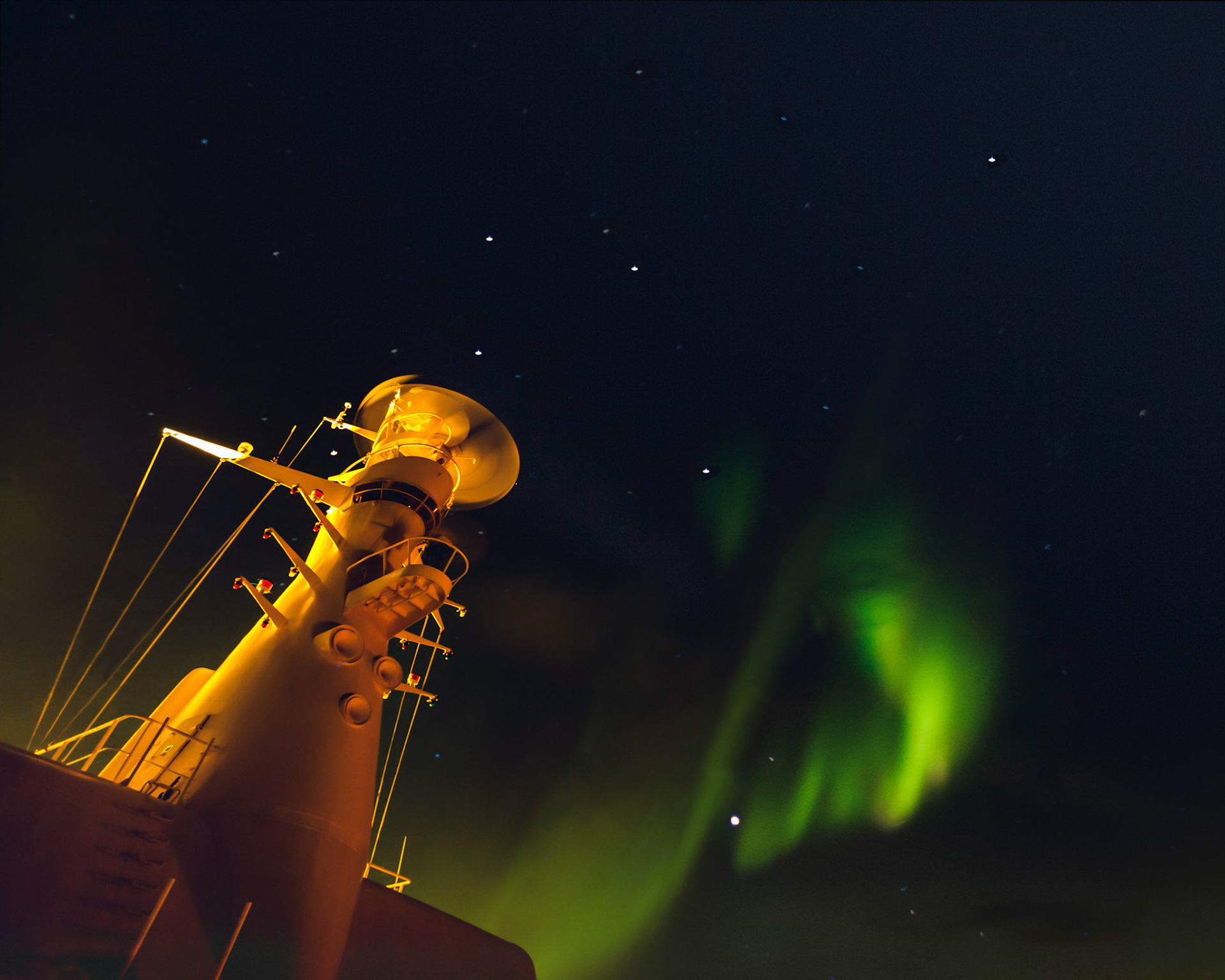 Northern Lights From The MV Discovery