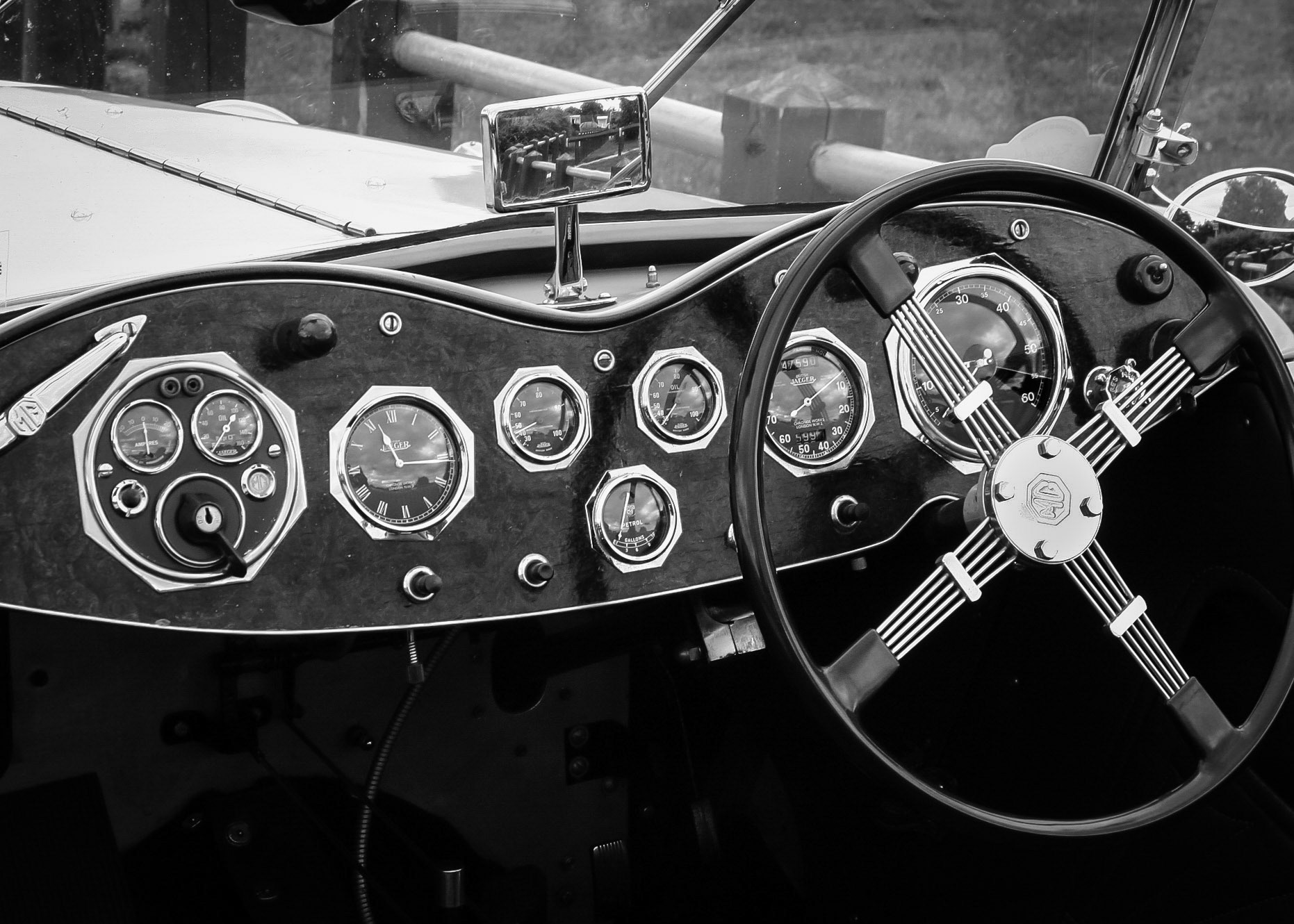 Vintage MG at Oulton Park, 2005.  I think this is a Mid 1930's MG SA COUPE - but I'm not an expert and I'm open to correction.