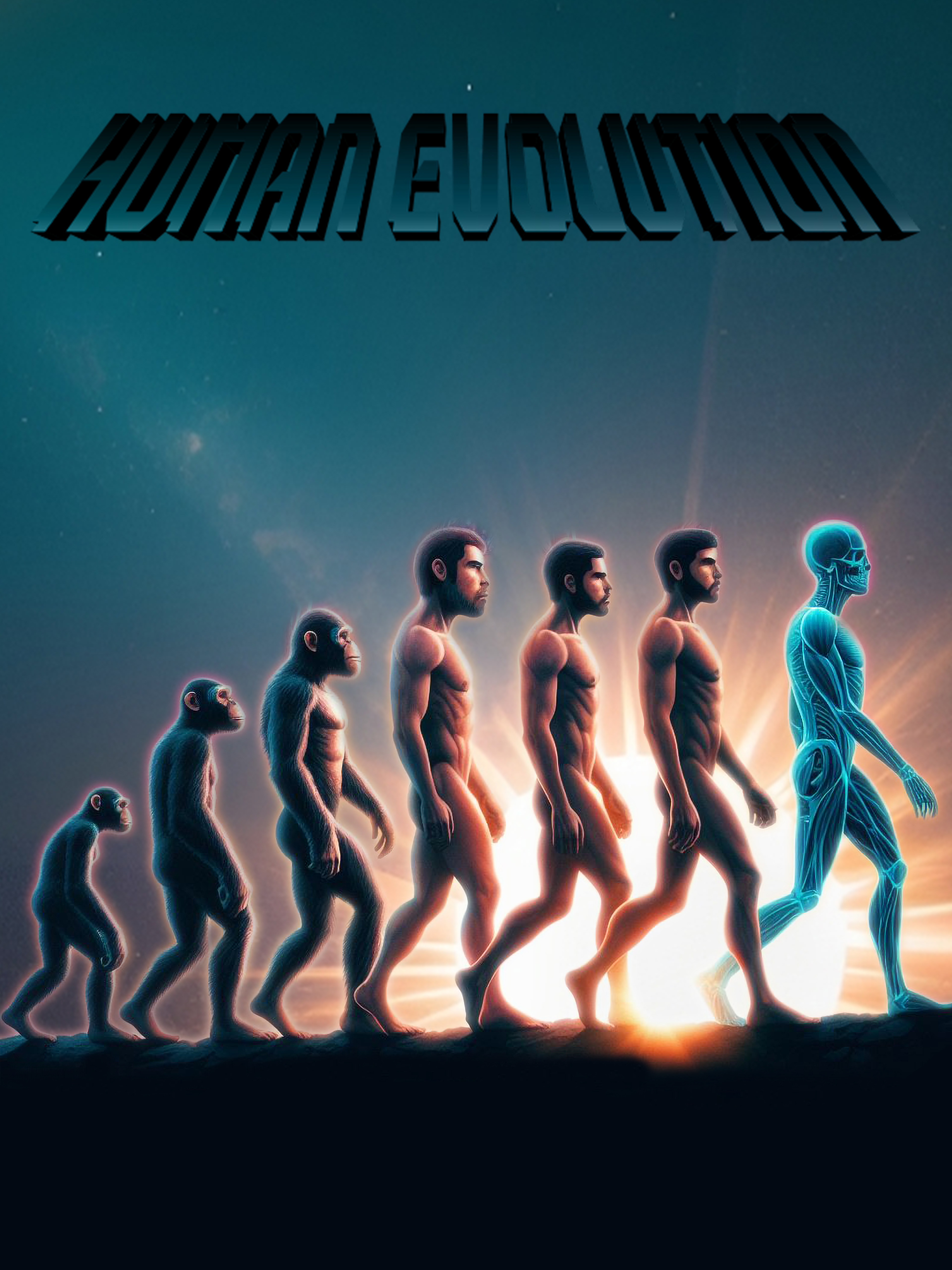 Human Evolution Poster
