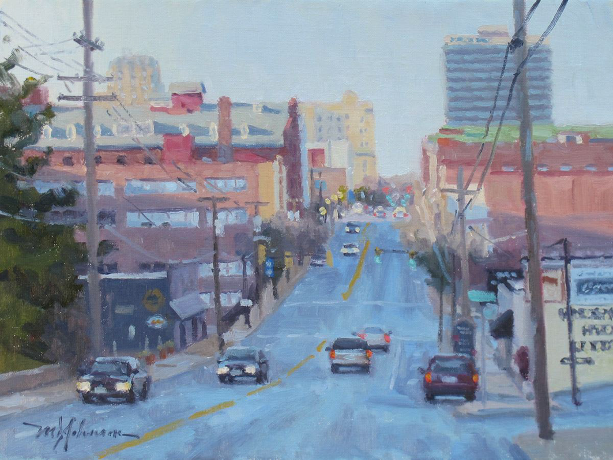 Shadow Across Main Street (2014)* - 9x12 - Sold