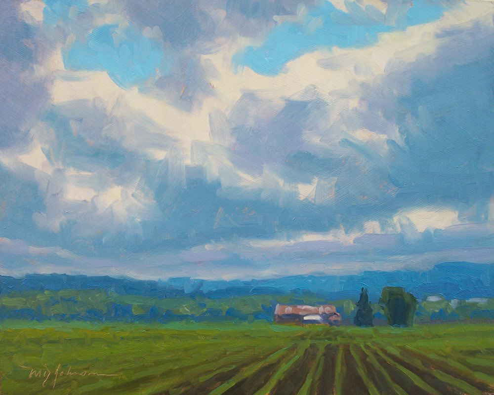 Clouds and Crops (2013) - 8x10 - Sold