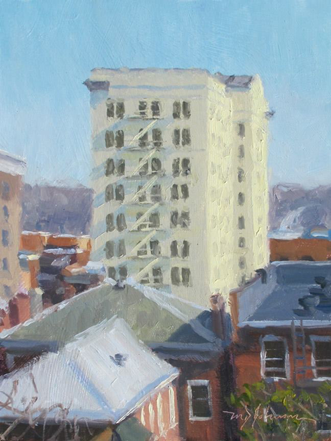 Downtown Winter Light (2014) - 8x6 - Sold