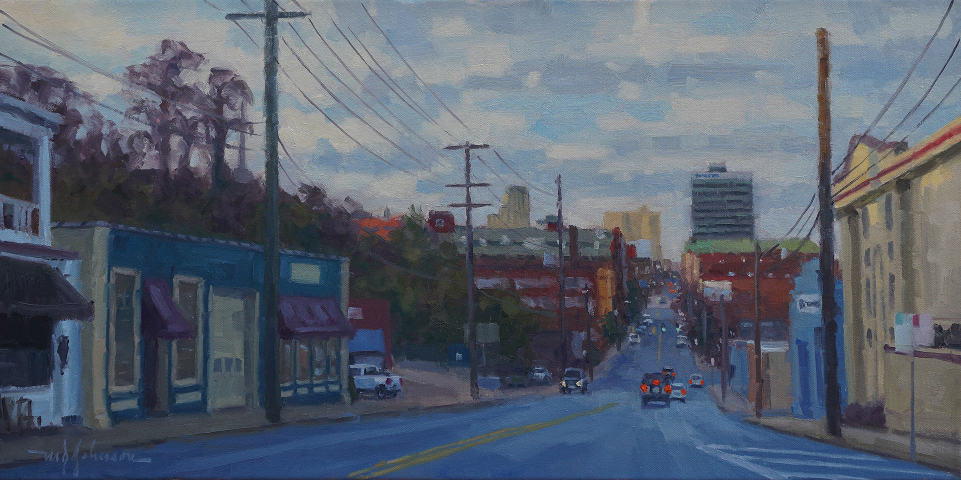 Evening in the Burg (2021) - 12x24 - Sold