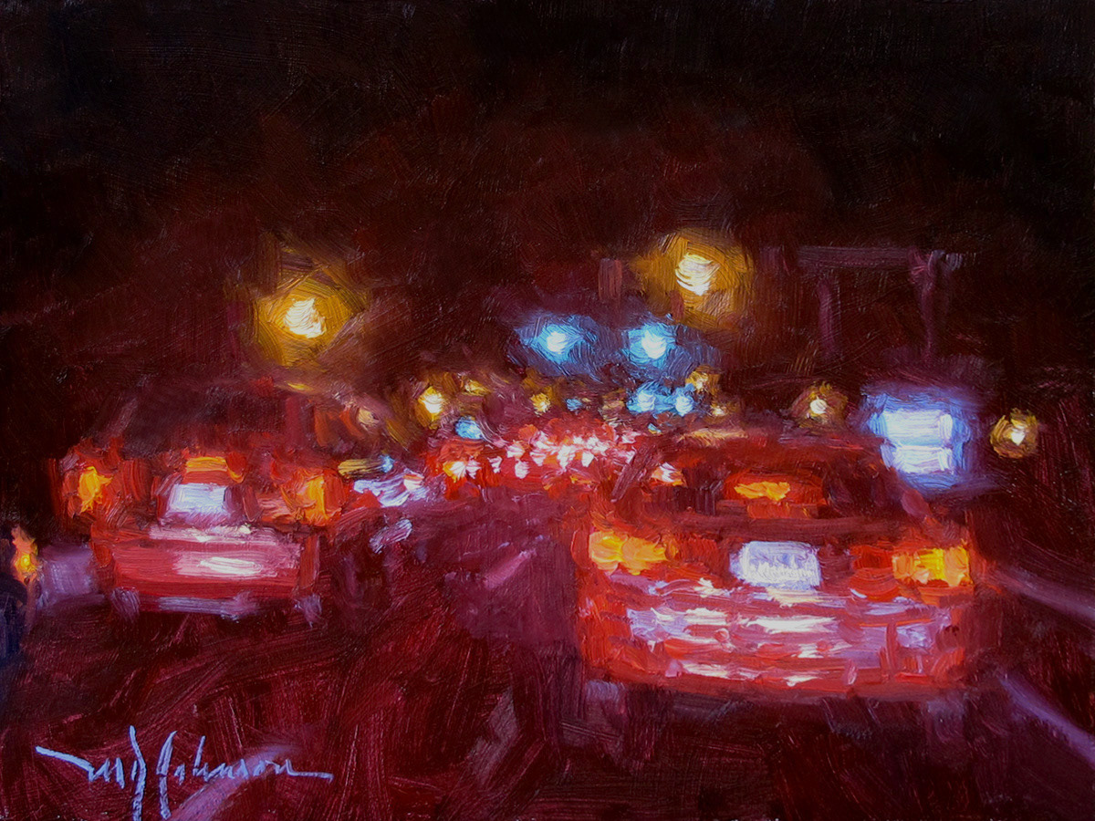 Traffic on Timberlake (2016) - 9x12 - Sold