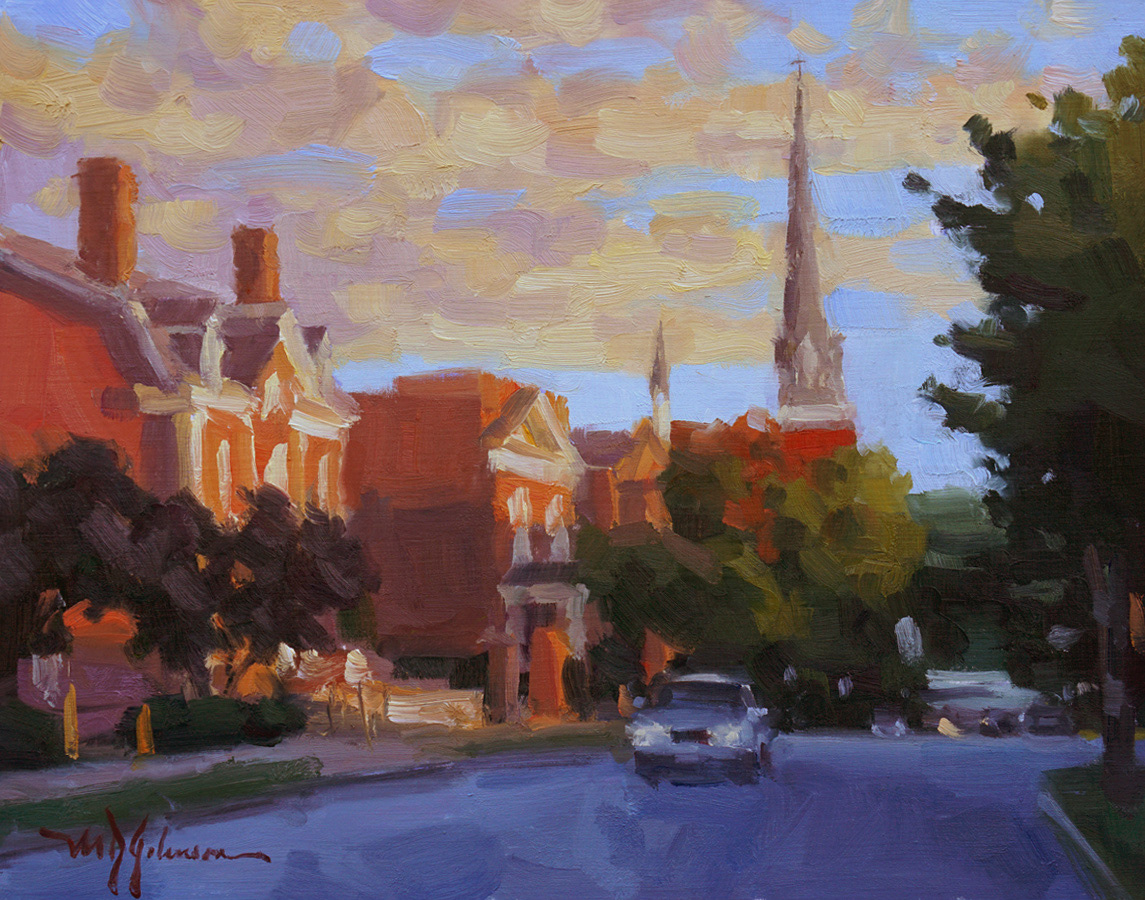 Colorful Court Street (2021) - 11x14 - Sold