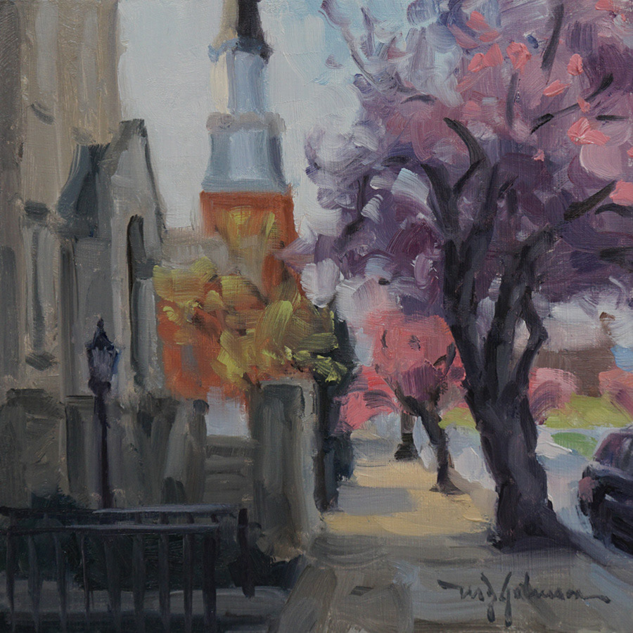 Court Street Churches (2022) - 10x10 - Sold