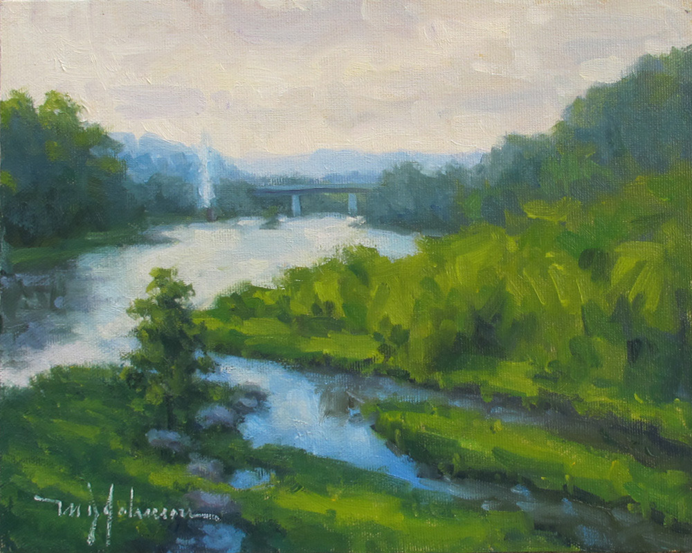 The James at Lynchburg (2015) - 8x10 - Sold