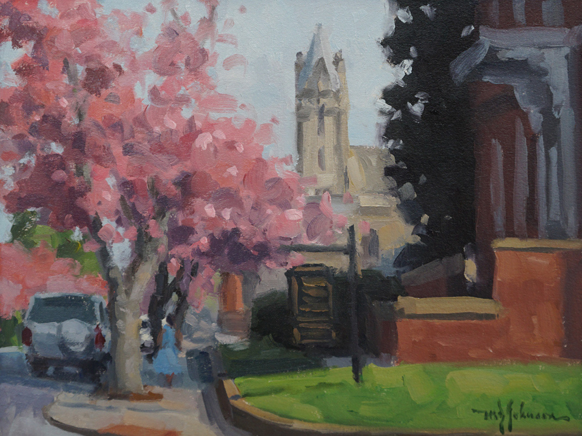 Court Street Spring (2022) - 9x12 - Sold