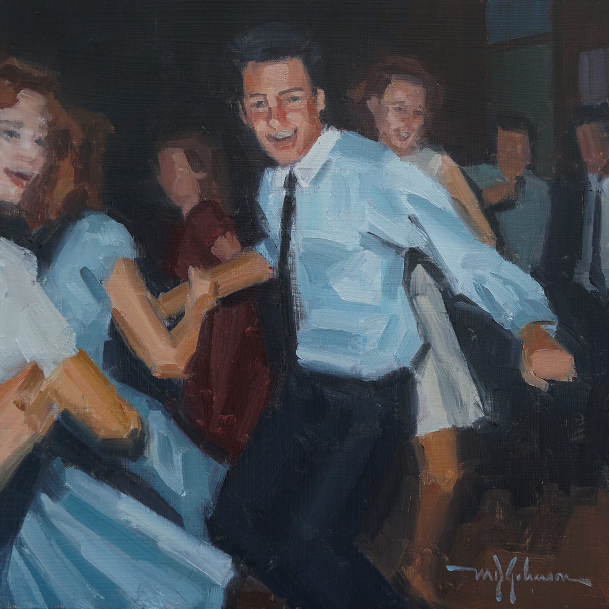 School Dance I - 1965 (2023) - 12x12 - Available
