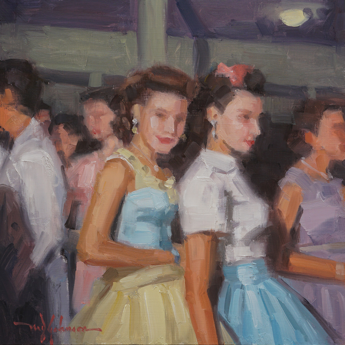 School Dance IV - 1958 (2023) - 12x12 - Available