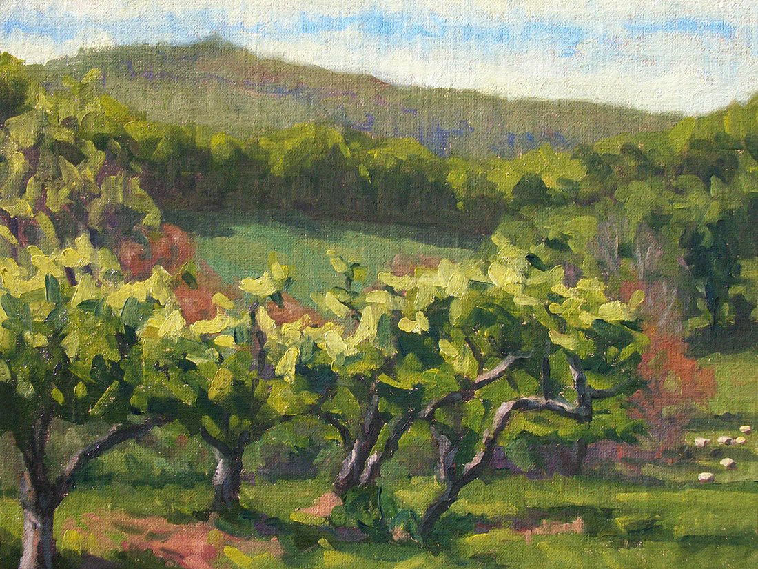 At Johnson's Orchard (2013) - 9x12 - Sold