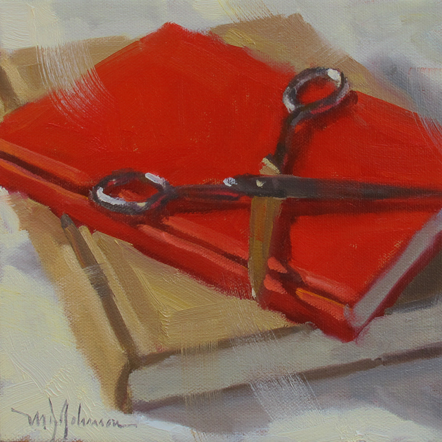 Books and Scissors (2017)* - 8x8 - Available