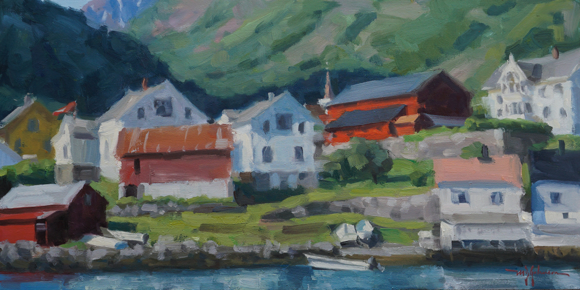 Undredal Morning (2022) - 12x24 - Available