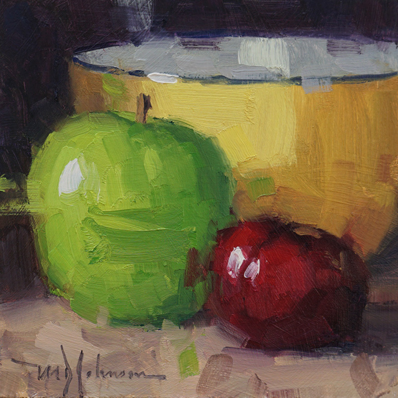 Apple and Plum (2019) - 8x8 - Sold