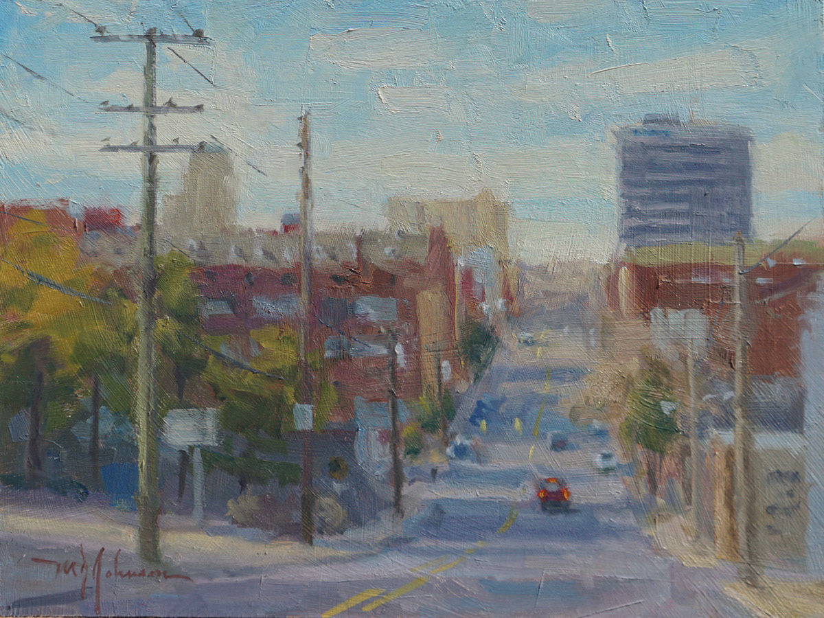 Sunday in the Burg (2020) - 9x12 - Sold