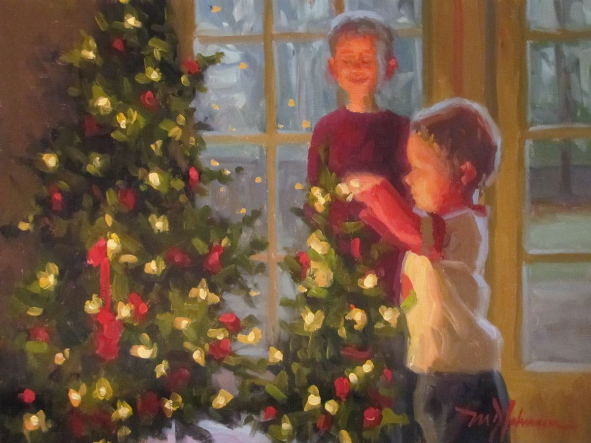 Decorating the Little Trees (2013) - 9x12 - NFS