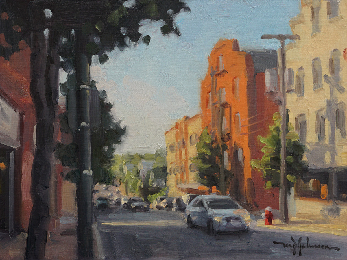 Saturday Morning on Main (2022) - 9x12 - Sold
